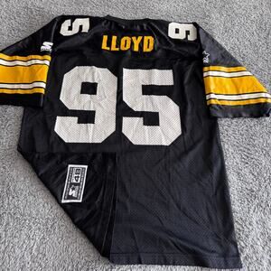 Vintage 90s Starter NFL Pittsburgh Steelers Greg Lloyd #95 Jersey Sz 48 L